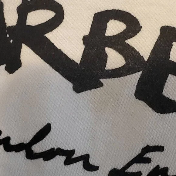 BURBERRY Girl's Fiona Embroidered Patch Face Logo White Short Sleeve Shirt 10Y